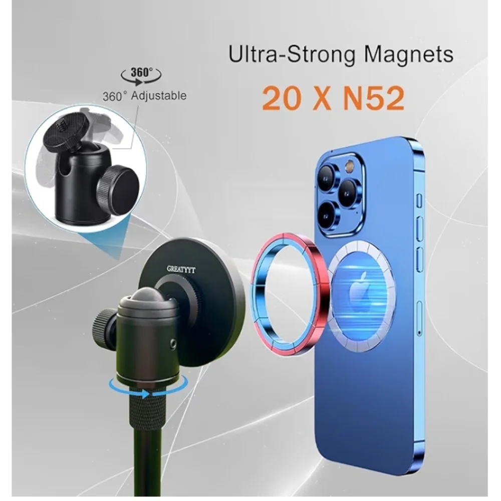 GREATYYT | Magnetic Phone Mount Tripod – Versatile Golf Swing Stand | NWT - Picture 7 of 15